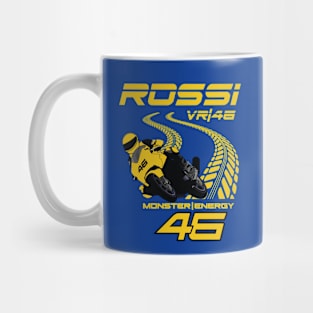 Valentino Rossi 46 Grand Prix Superbike Motorcycle Racer Mug